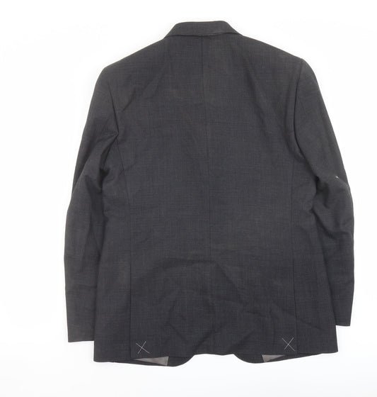 Marks and Spencer Mens Grey Wool Jacket Suit Jacket Size 40 Regular