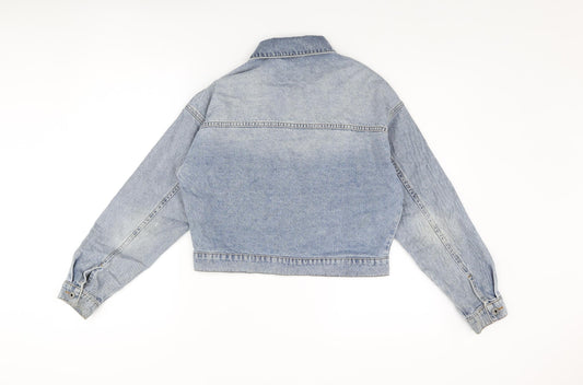Jack Wills Womens Blue Jacket Size 6 Button