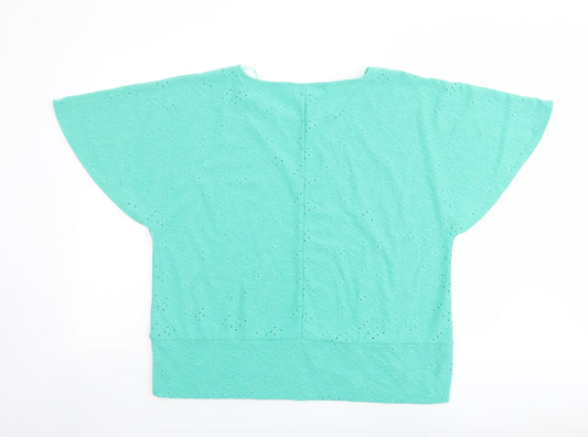 Womens UK Size XL Klass Green Polyester T-Shirt