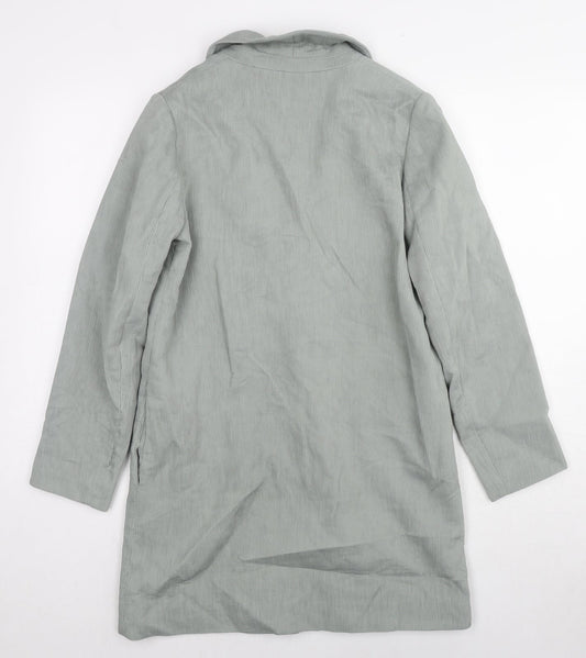 ASOS Womens Grey Gilet Blazer Size 4 Button