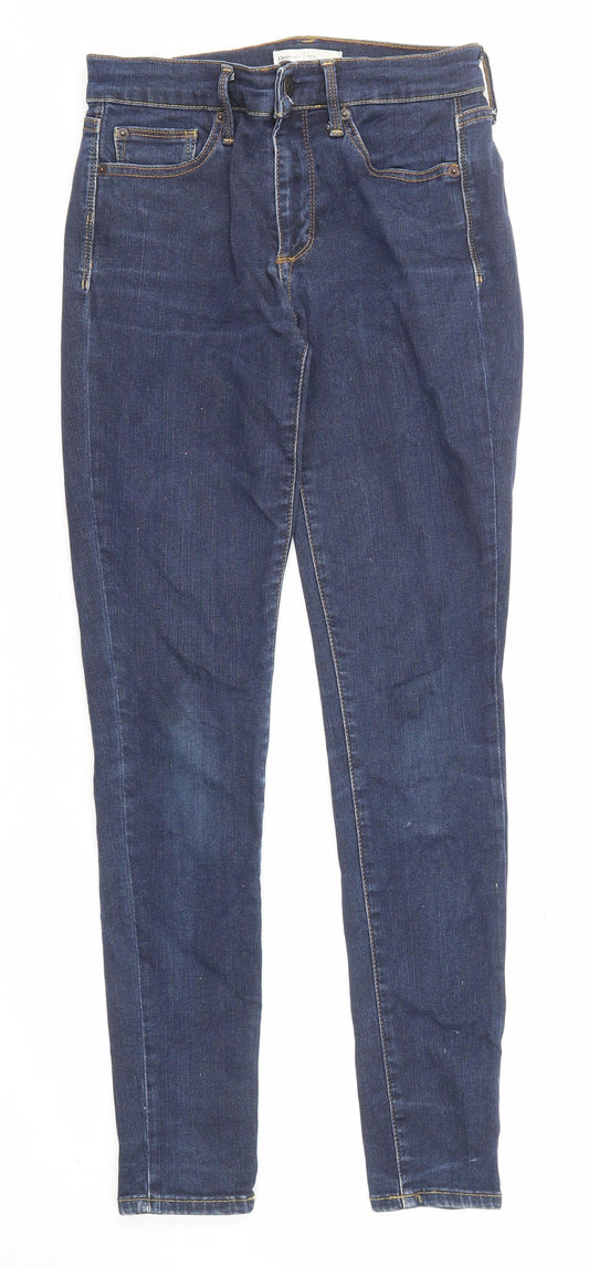 Gap Womens Blue Cotton Skinny Jeans Size 27 in L29 in Regular Zip