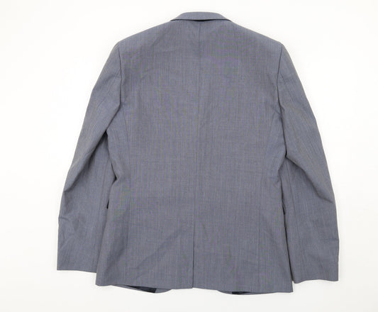 NEXT Mens Blue Wool Jacket Suit Jacket Size 42 Regular