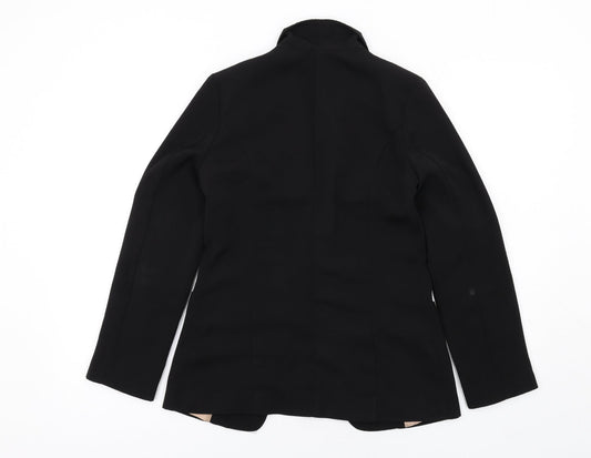 River Island Womens Black Polyester Jacket Blazer Size 8
