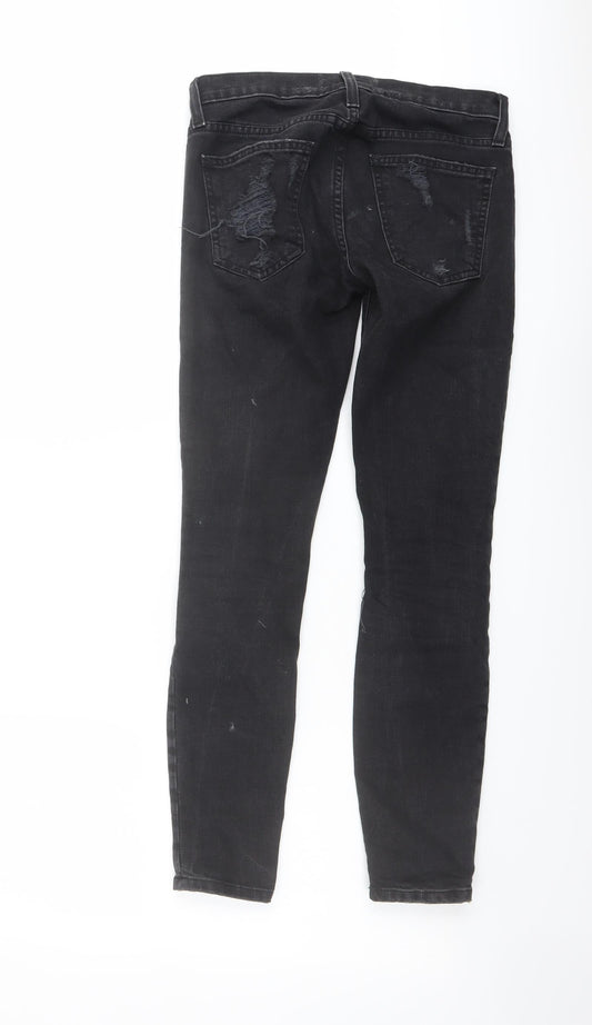 Current/Elliott Womens Grey Cotton Skinny Jeans Size 23 in L27 in Regular Button