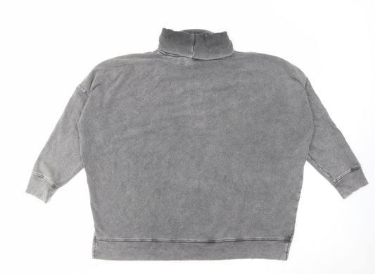 PINK Womens Grey Cotton Pullover Sweatshirt Size XS Pullover