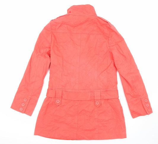 New Look Womens Pink Jacket Size 14 Button