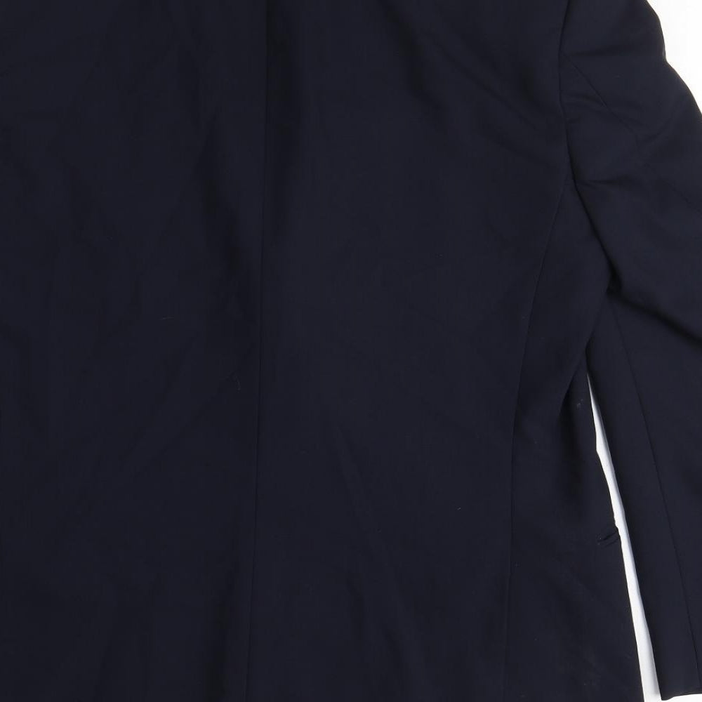 Marks and Spencer Mens Blue Wool Jacket Suit Jacket Size M Regular
