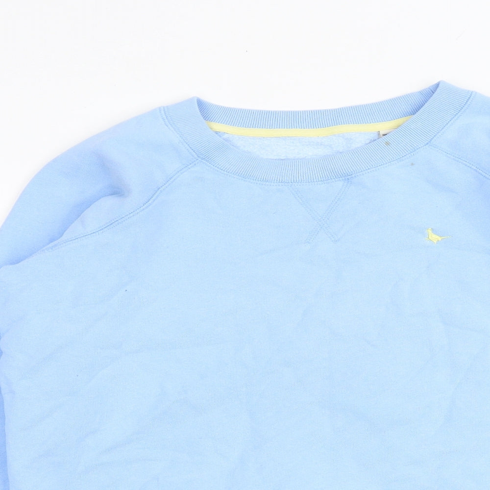 Jack Wills Womens Blue Cotton Pullover Sweatshirt Size 6 Pullover