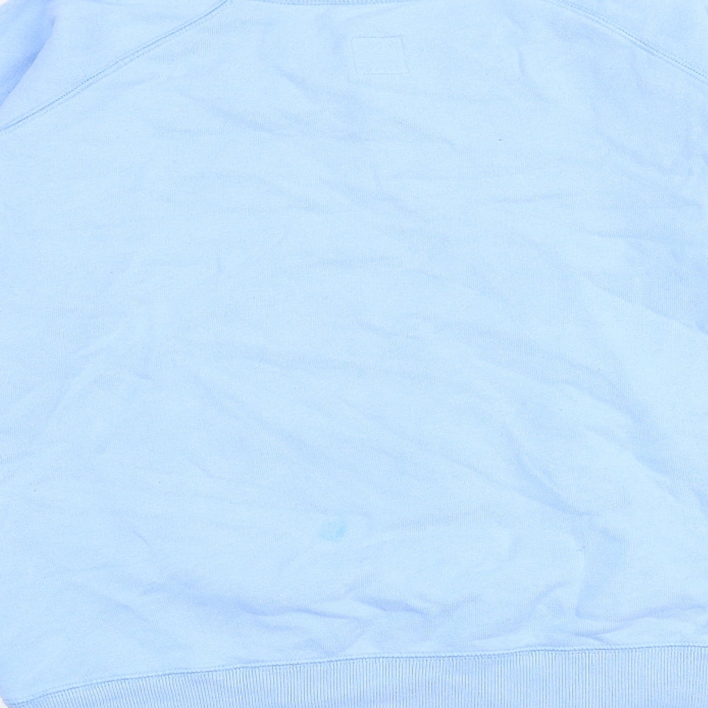 Jack Wills Womens Blue Cotton Pullover Sweatshirt Size 6 Pullover