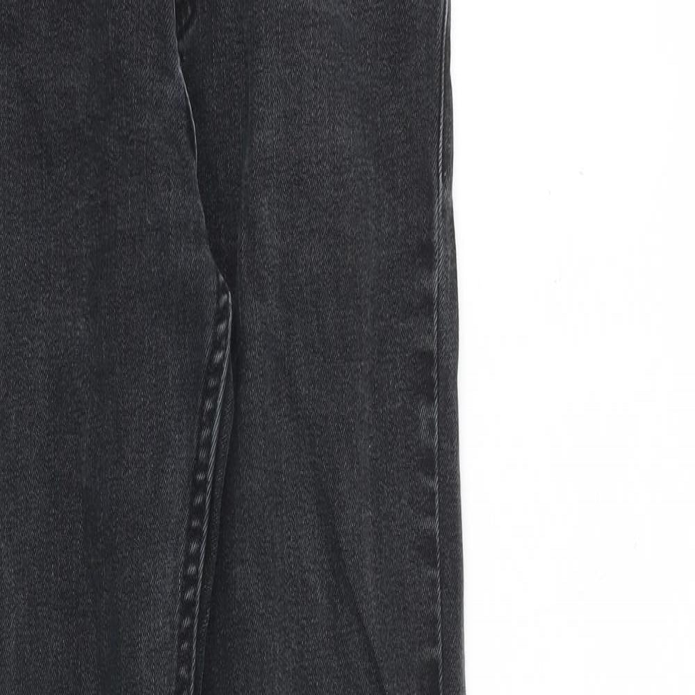 Hollister Mens Grey Cotton Straight Jeans Size 29 in L32 in Slim Zip
