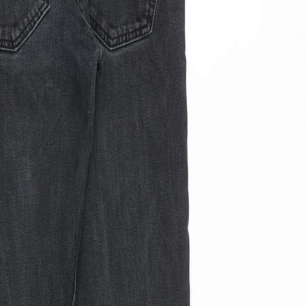 Hollister Mens Grey Cotton Straight Jeans Size 29 in L32 in Slim Zip