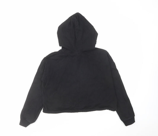 H&M Girls Black Cotton Pullover Hoodie Size 10-11 Years Pullover - Size 10-12 Years Brooklyn New York
