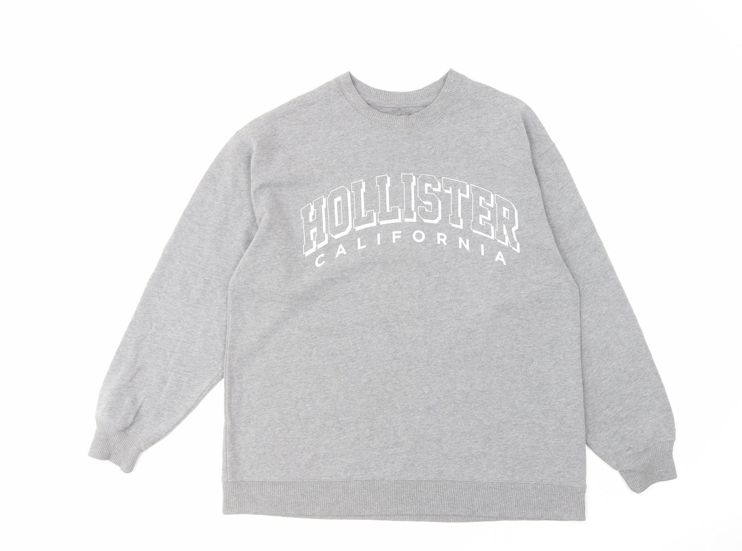 Hollister Mens Grey Cotton Pullover Sweatshirt Size XS