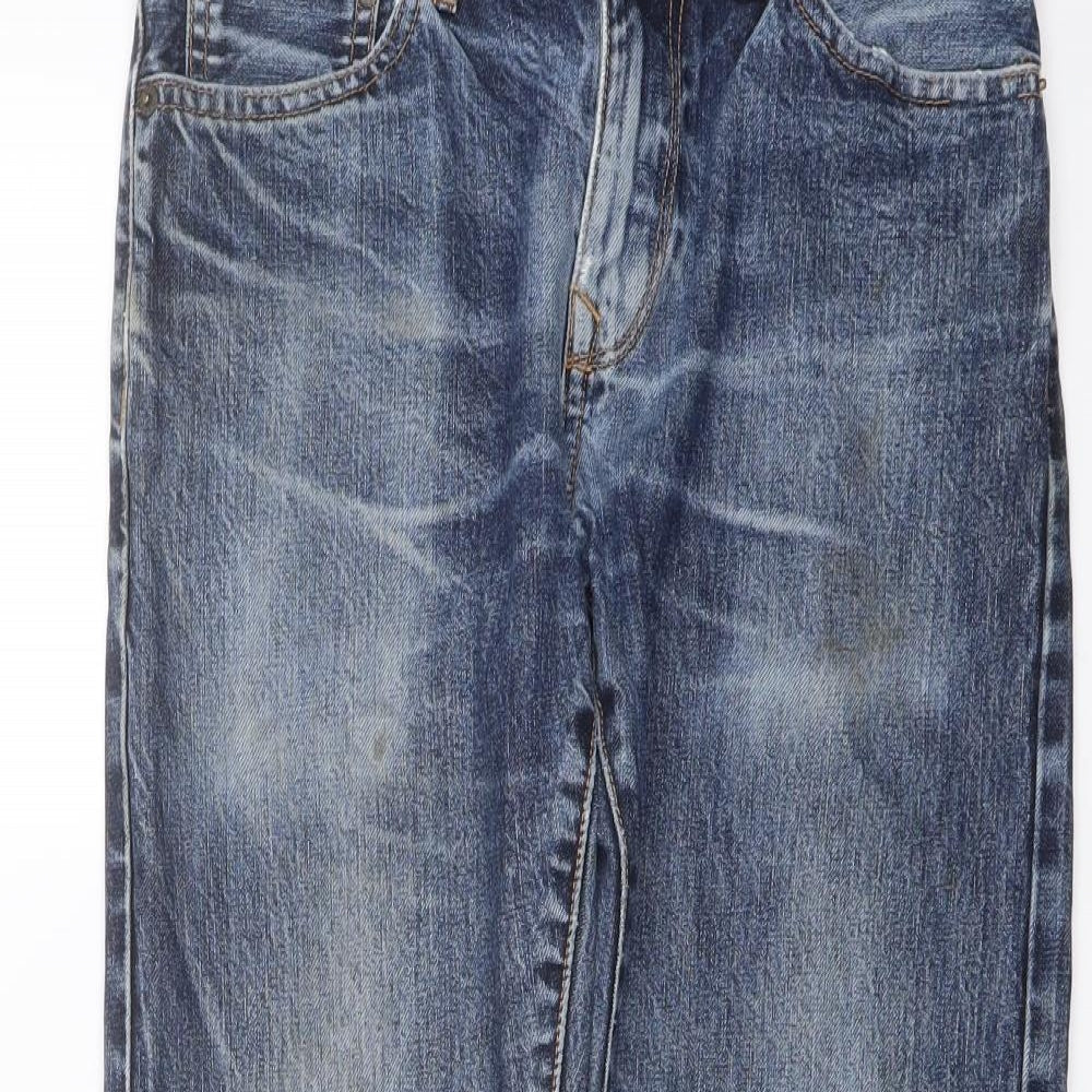 Gap Mens Blue Cotton Straight Jeans Size 29 in L30 in Slim Button