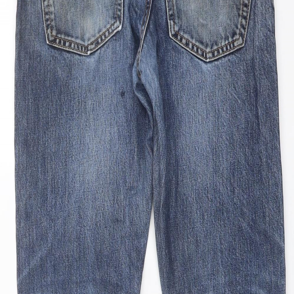 Gap Mens Blue Cotton Straight Jeans Size 29 in L30 in Slim Button
