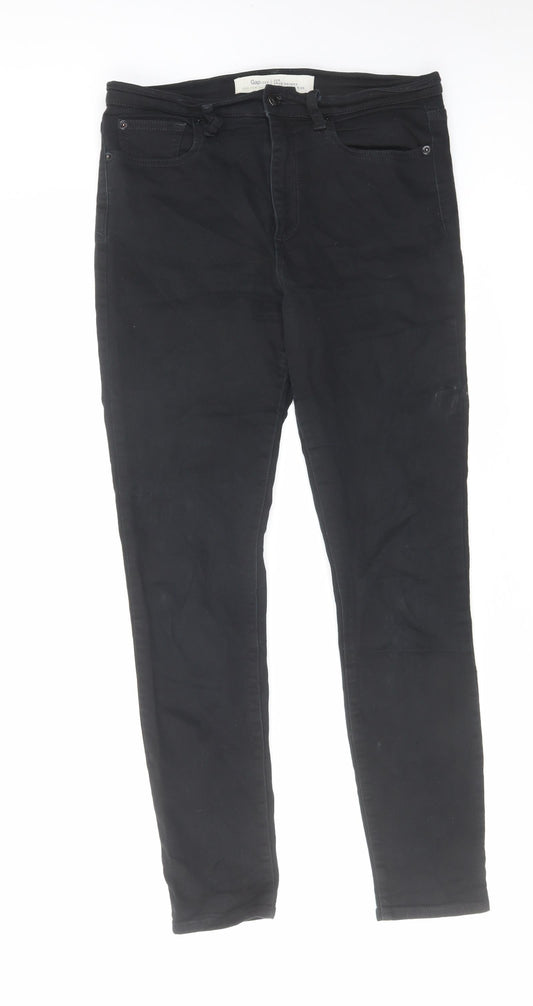 Gap Mens Black Cotton Skinny Jeans Size 32 in L28 in Regular Zip