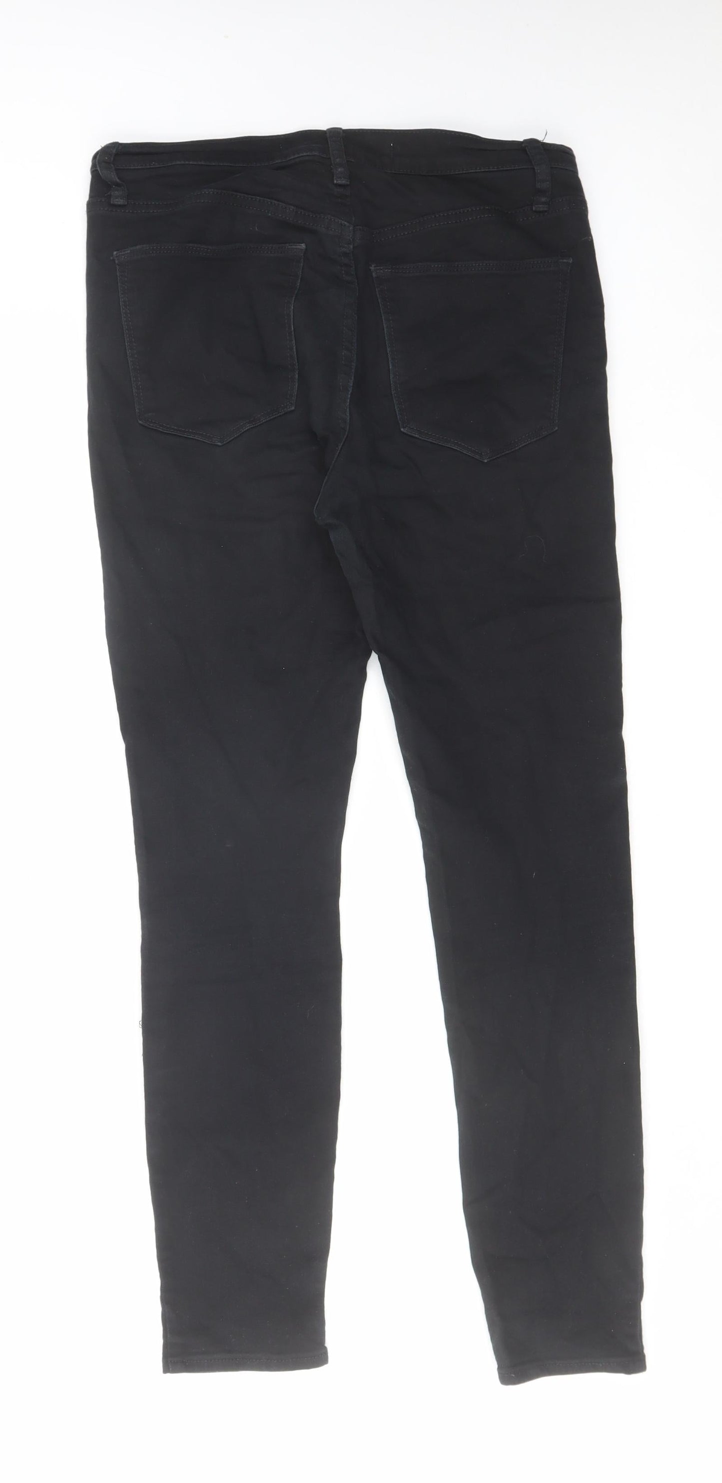Gap Mens Black Cotton Skinny Jeans Size 32 in L28 in Regular Zip