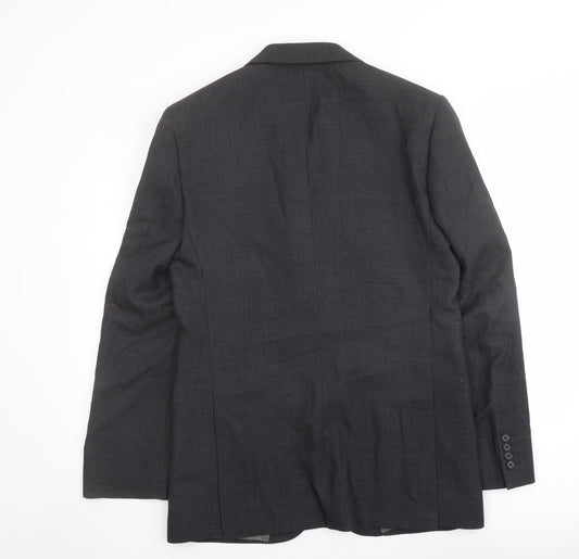 Marks and Spencer Mens Grey Wool Jacket Suit Jacket Size 38 Regular