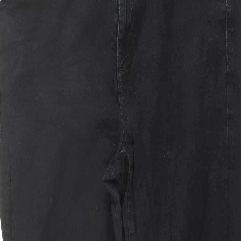 Gap Mens Black Cotton Straight Jeans Size 32 in L28 in Regular Button
