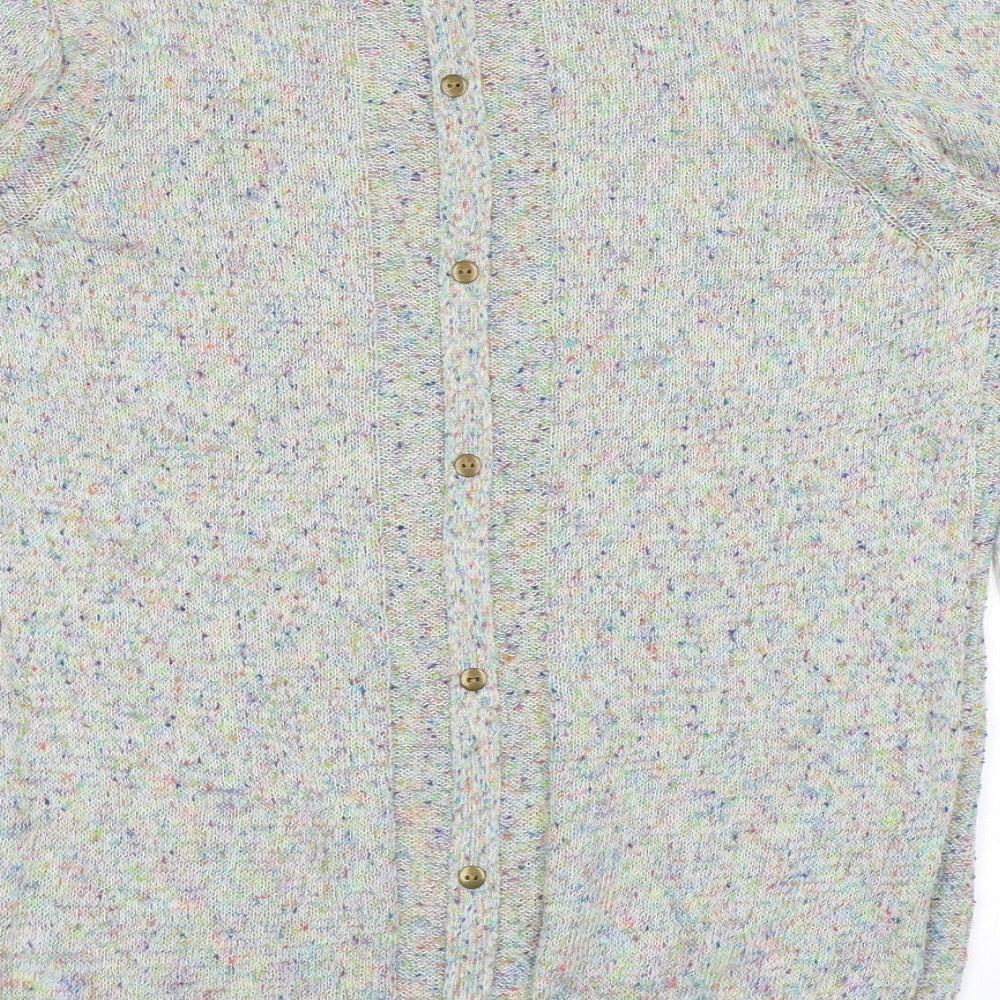 Marks and Spencer Womens Grey Round Neck Polyester Pullover Jumper Size 16