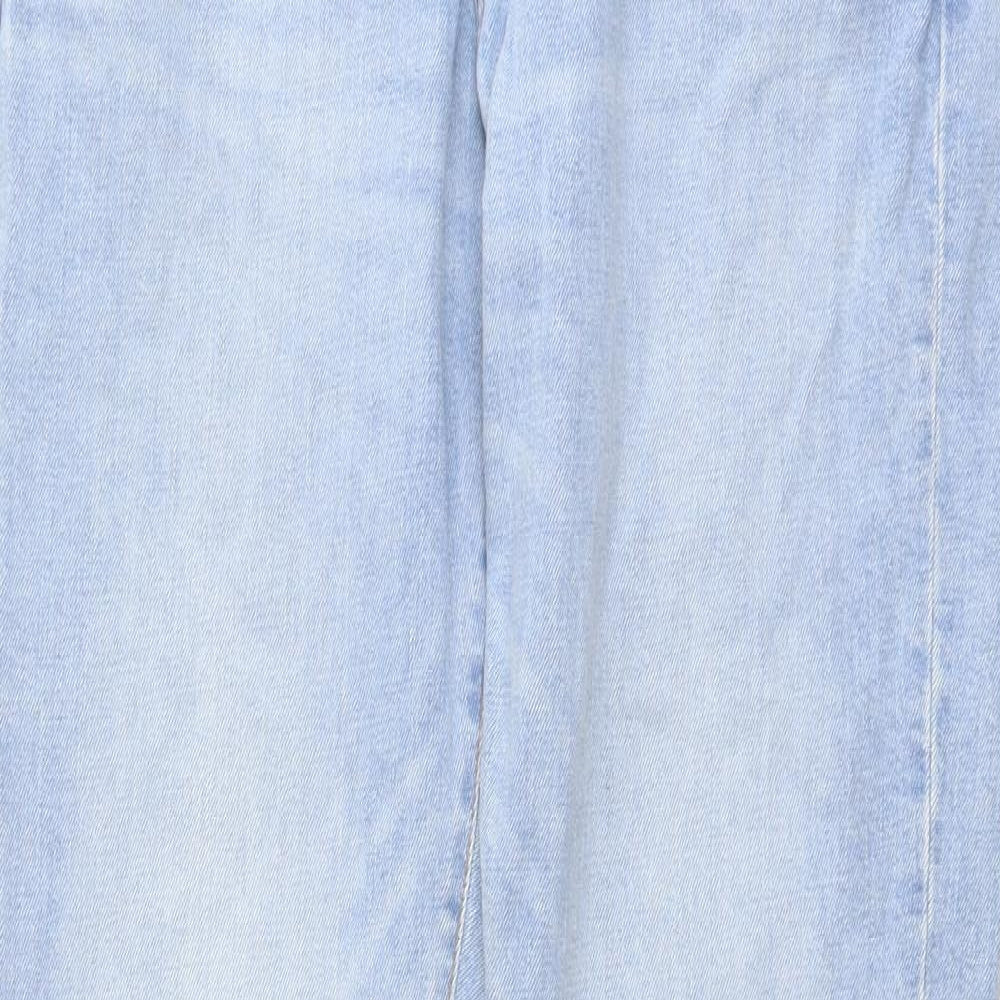 Gap Mens Blue Cotton Straight Jeans Size 34 in L34 in Slim Button