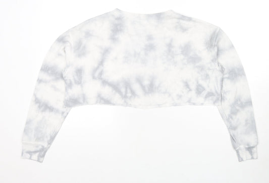 Womens UK XS Regular Hollister Grey Pullover Sweatshirt