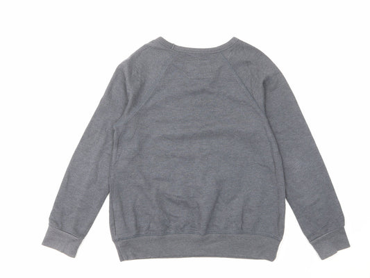 NEXT Boys Grey Cotton Pullover Sweatshirt Size 12 Years Pullover - Cool Story Santa