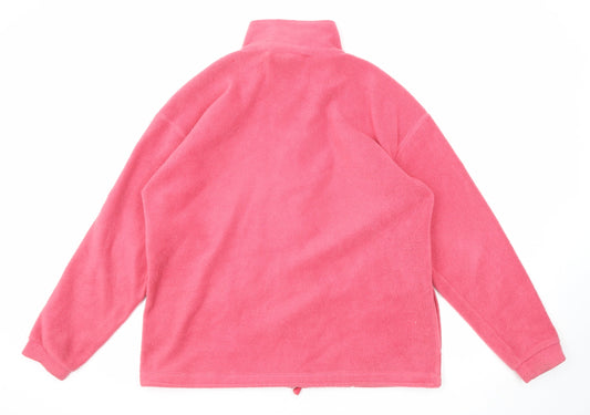 Best Basics Womens Pink Jacket Size 14 Zip