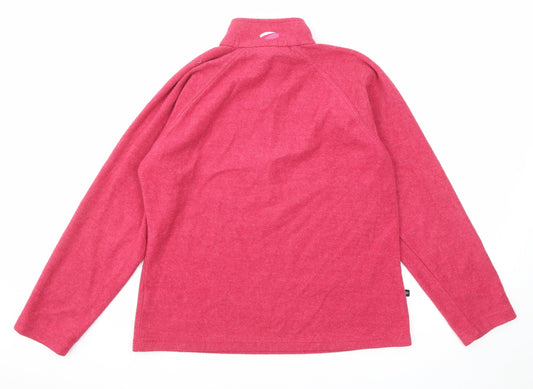 Womens UK 14 Regular Mountain Life Pink Pullover Sweatshirt