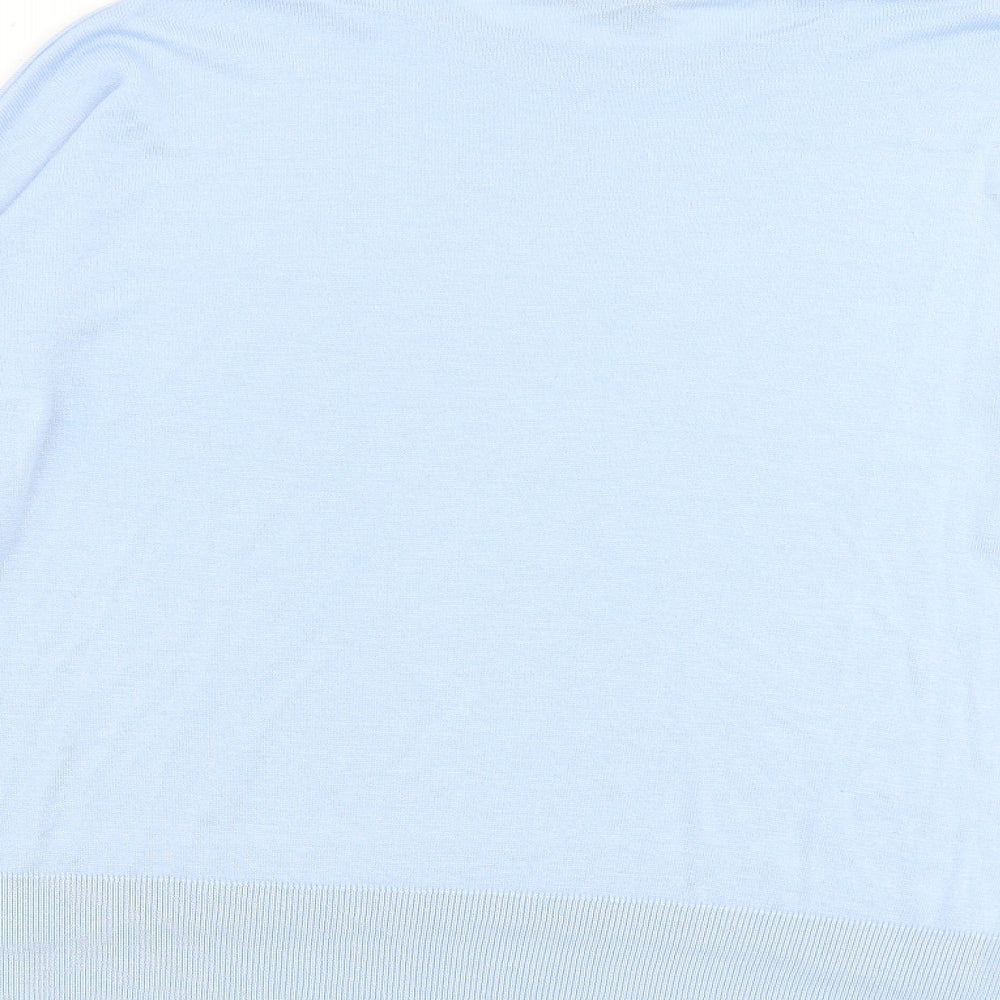 Dorothy Perkins Womens Blue Round Neck Acrylic Pullover Jumper Size 14