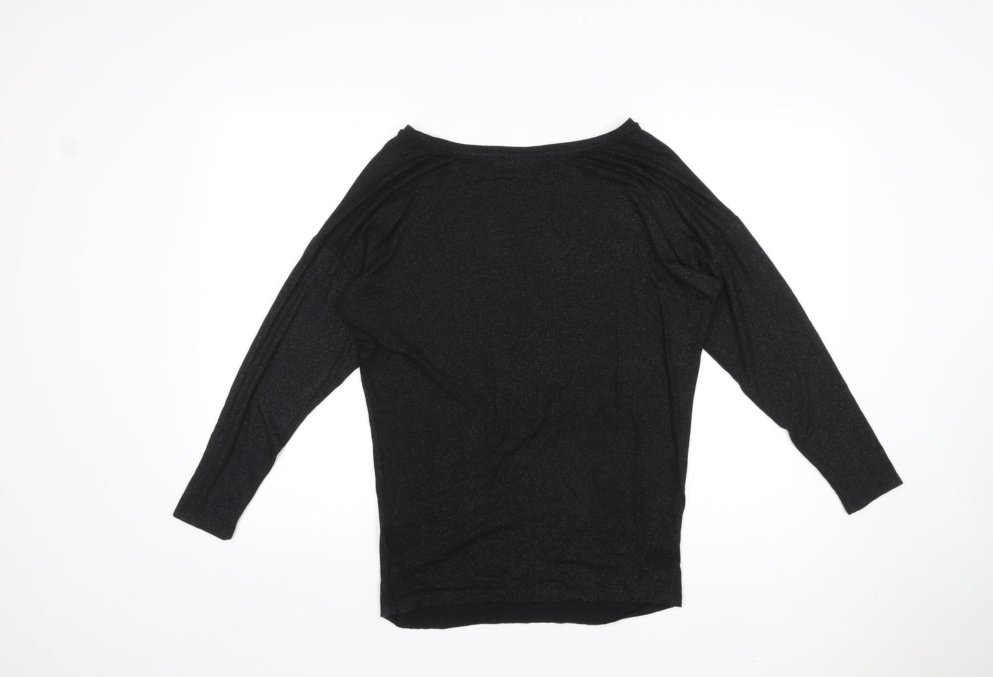 Polo Ralph Lauren Womens Black Viscose Basic T-Shirt Size S Round Neck