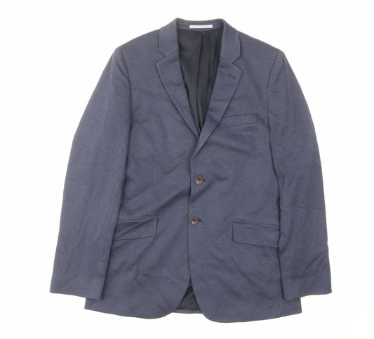 Additional front view of Crew Clothing Blue Camel Jacket Suit Jacket, size 40, Regular - Pockets