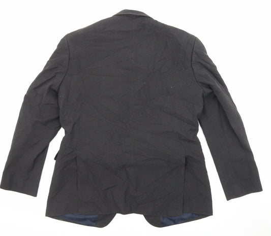Debenhams Mens Grey Polyester Jacket Suit Jacket Size 42 Regular
