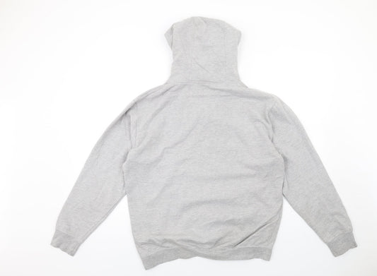 Built Up North Mens Grey Cotton Pullover Hoodie Size M