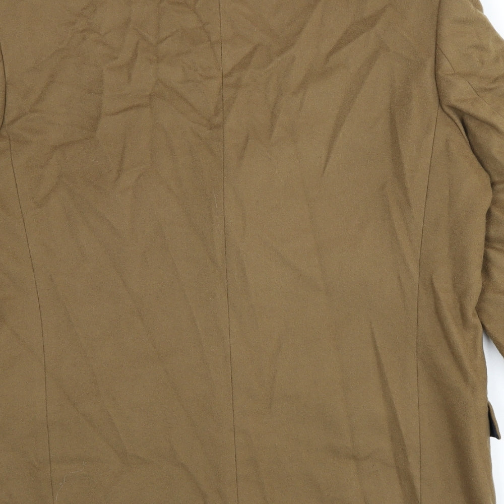Racing Green Mens Brown Wool Jacket Blazer Size 40 Regular