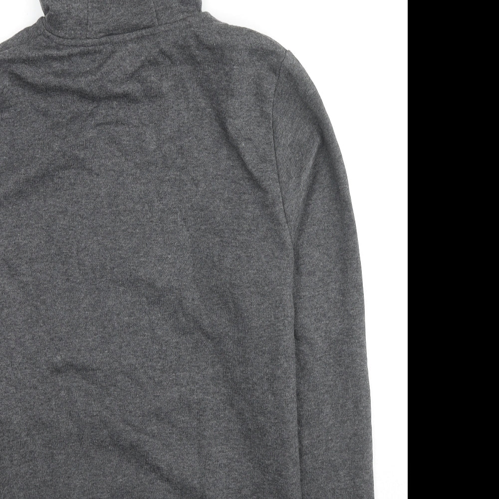 Brand and care label for The Rolling Stones men’s grey cotton pullover hoodie, size S, - the rolling stones