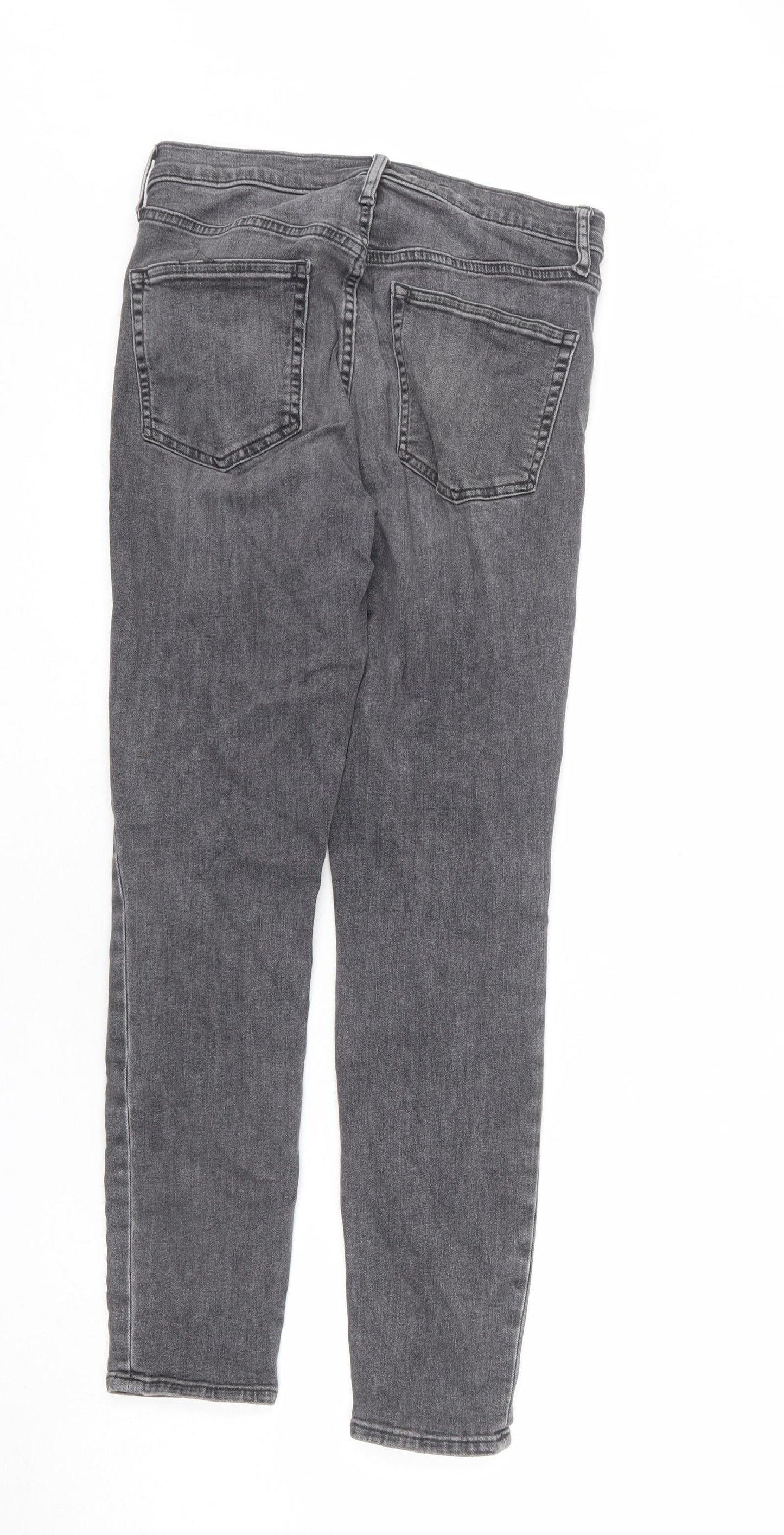 Gap Mens Grey Cotton Skinny Jeans Size 28 in L28 in Regular Zip