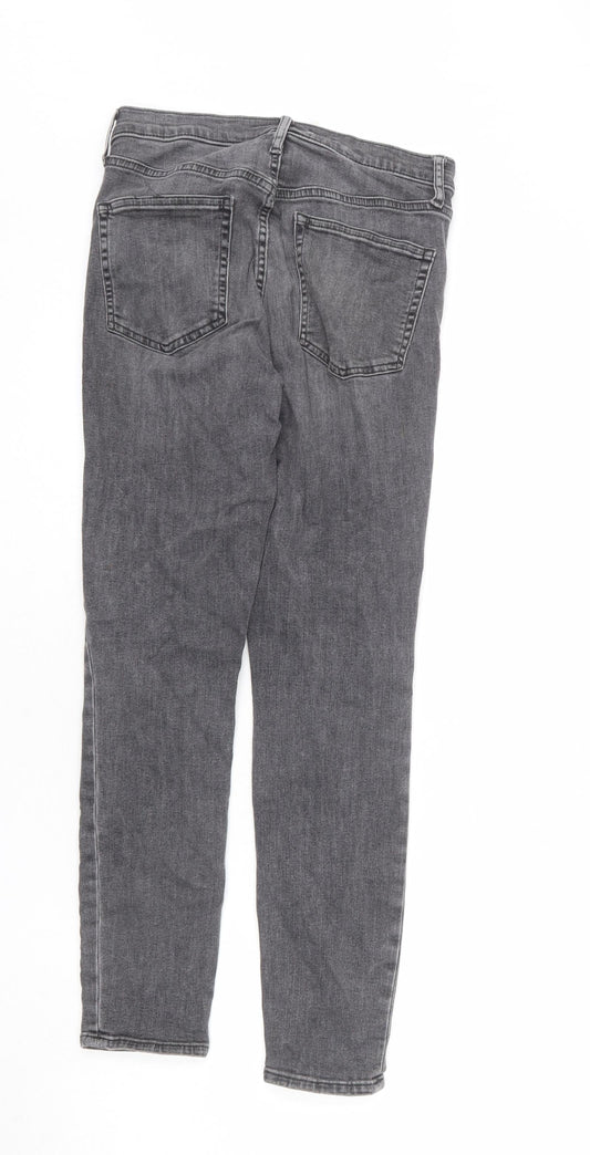 Gap Mens Grey Cotton Skinny Jeans Size 28 in L28 in Regular Zip