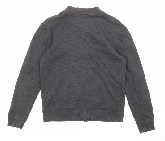 Brave Soul Mens Grey Jacket Size M Zip - Pockets