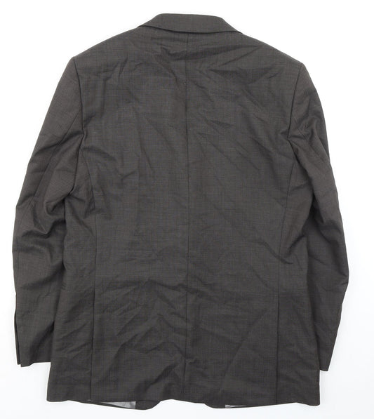 Marks and Spencer Mens Grey Wool Jacket Suit Jacket Size 40 Regular - Smart