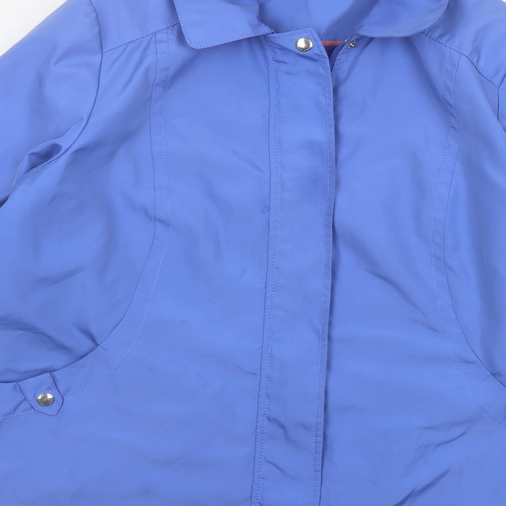Bonmarché Womens Blue Jacket Size L Zip