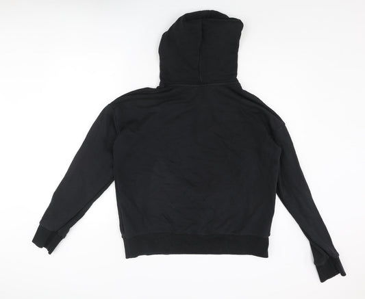 USA Pro Womens Black Polyester Pullover Hoodie Size 16 Pullover - Embroidered Logo