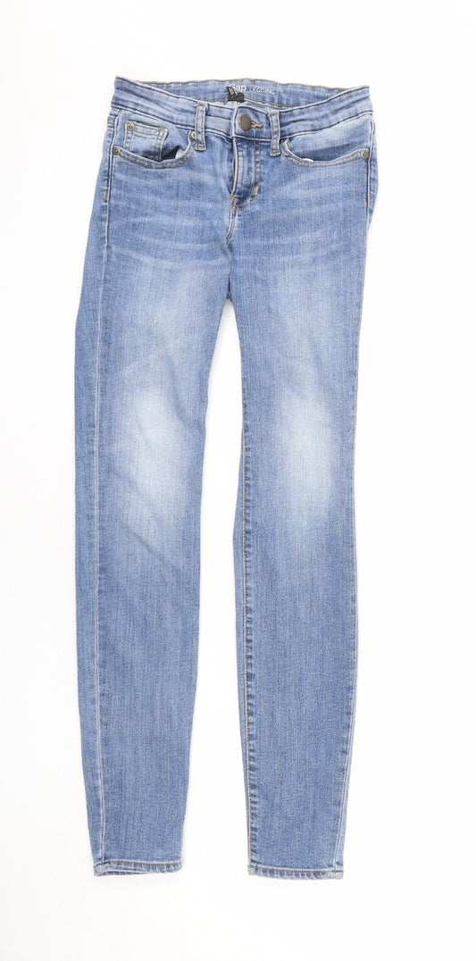 Gap Womens Blue Cotton Skinny Jeans Size 4 L27 in Regular Zip - Legging