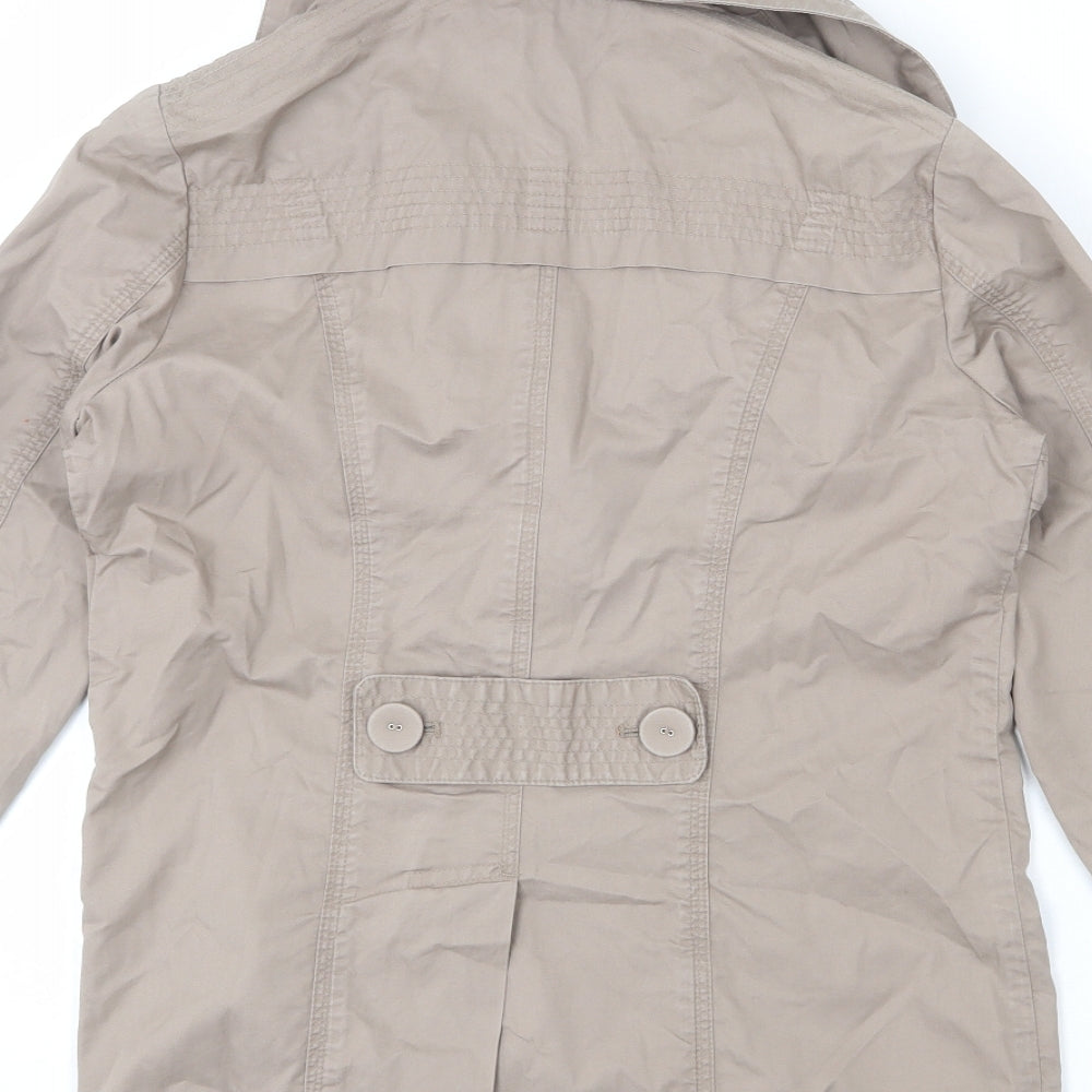 Per Una Womens Brown Jacket Size 8 Button