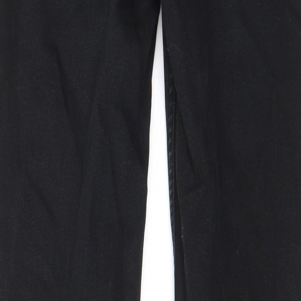 Brand and care label for FC Jeans women’s black cotton skinny jeans, size UK 10 regular zip - pockets, belt loops