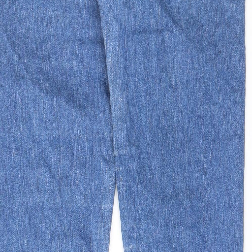 Quiz Womens Blue Cotton Skinny Jeans Size 8 L30 in Regular Zip - Pockets