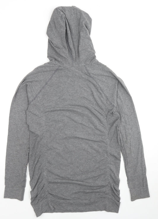 Fabletics Womens Grey Viscose Pullover Hoodie Size S Pullover