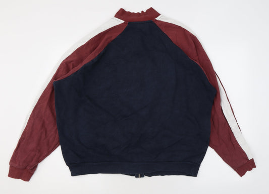 ASOS Mens Blue Cotton Full Zip Sweatshirt Size M