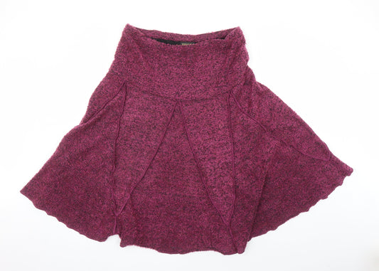 Tivoli Womens Purple Polyester Swing Skirt Size XL - Elasticated waist