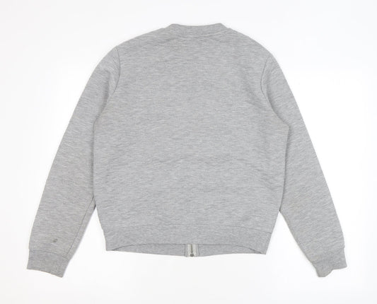Marks and Spencer Womens Grey Jacket Size 12 Zip